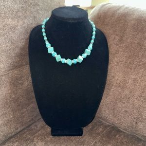 Faux Turquoise 18” Necklace